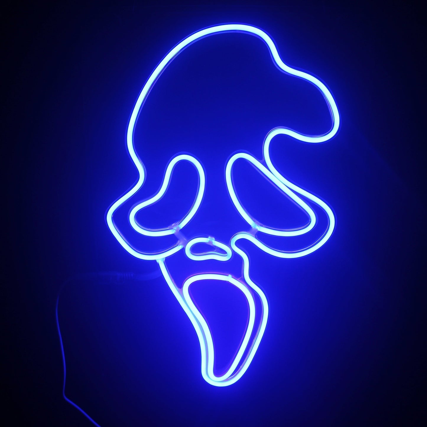Screaming Ghost Face LED Neon Light Horror Decor scream poster Halloween decor