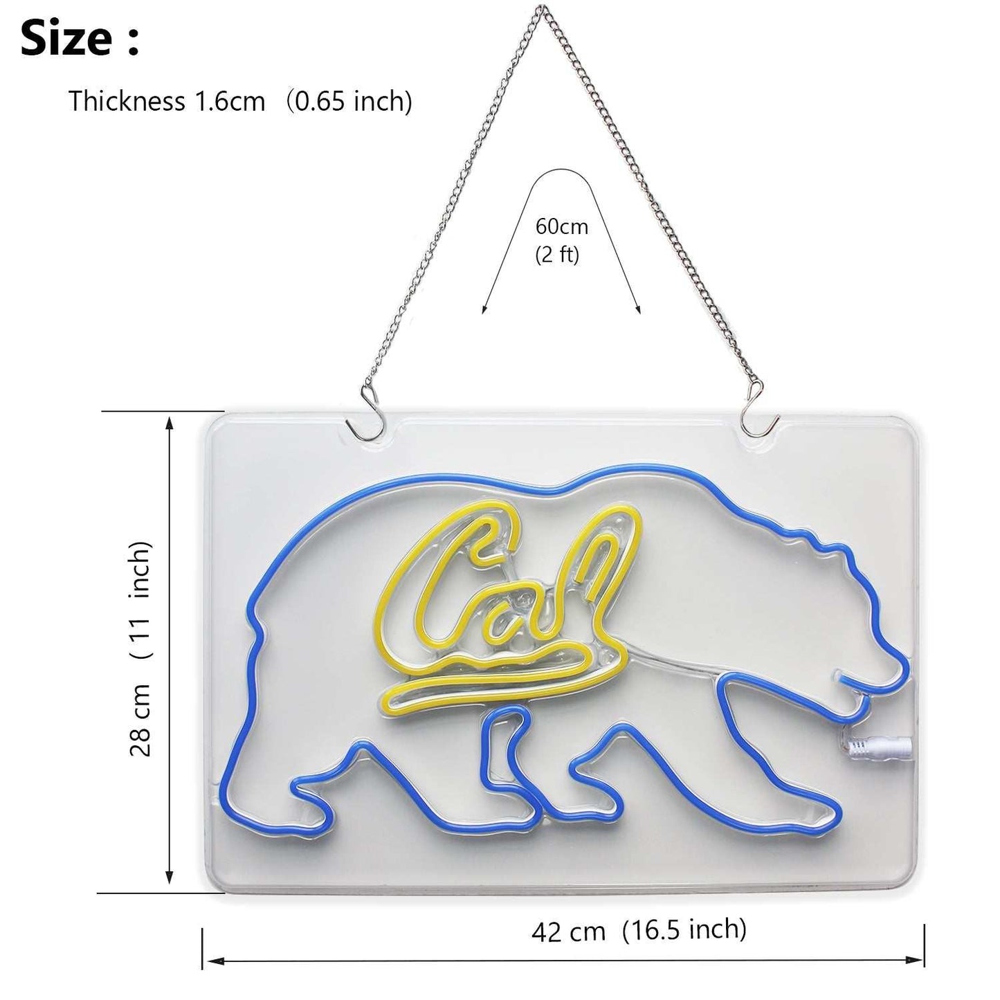 UC Berkeley Cal Bears LED Neon Sign Wall Decor Room Decor Dorm Decor Party Decoration Gifts