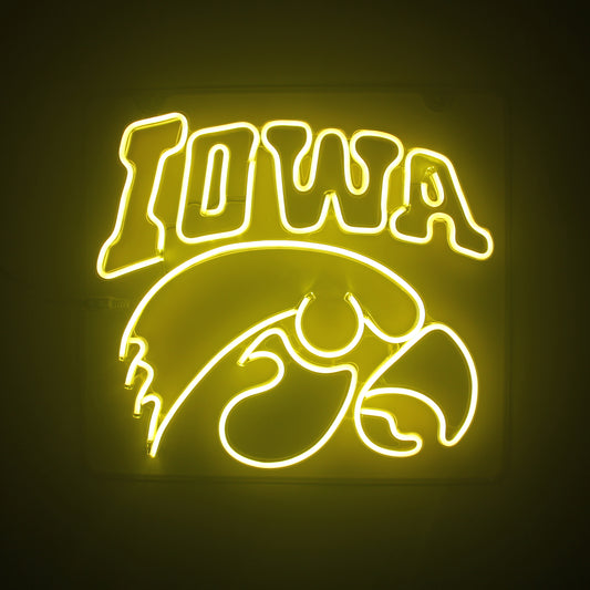 Iowa Hawkeyes Neon Sign For Wall Decoration, Room Decoration, Bar Decoration, Dorm Decoratio Sold Out