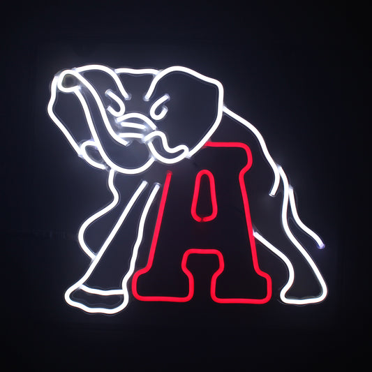 Alabama Big Al Neon Sign For March Madness Wall Decoration, Room Decoration, Bar Decoration, Dorm Decoration