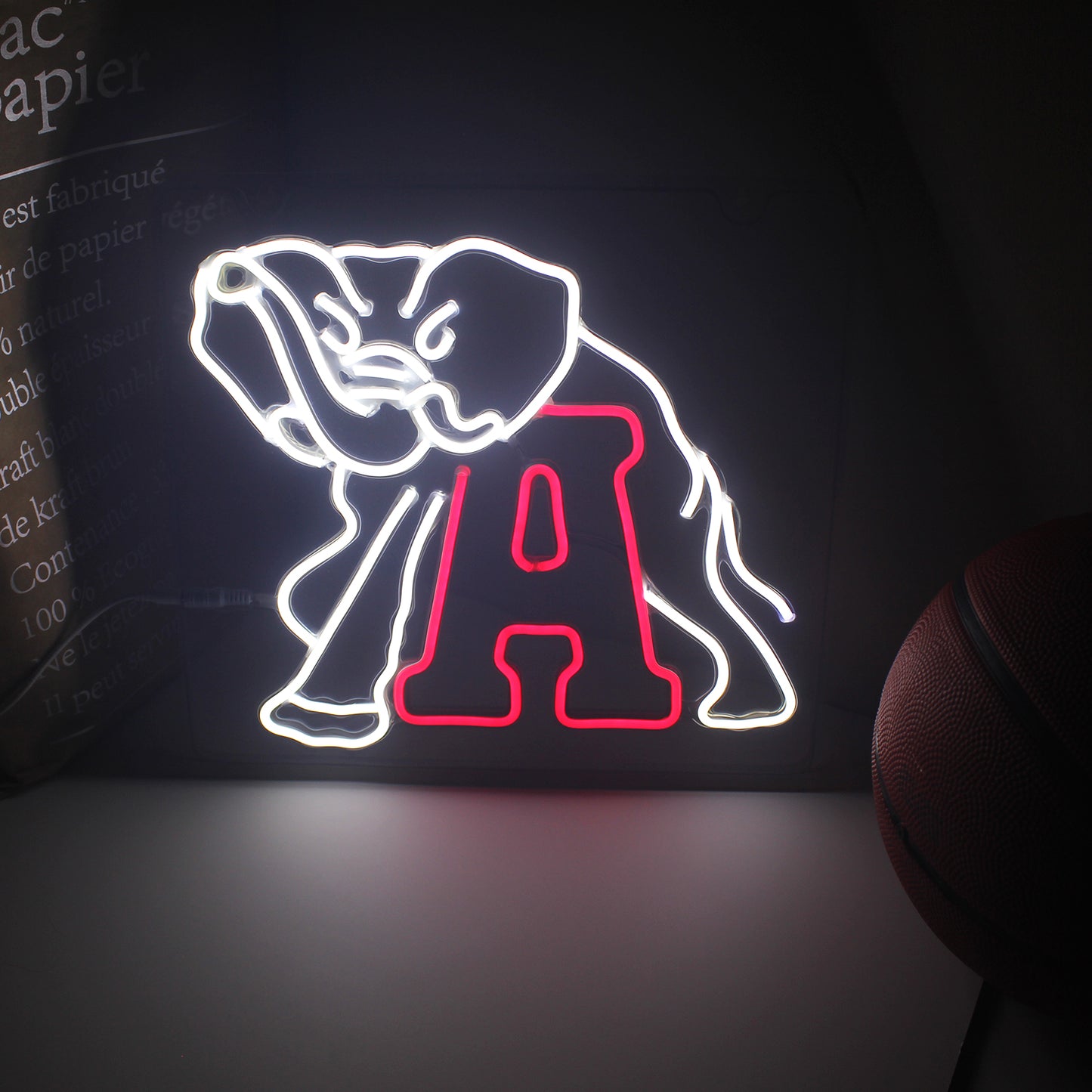 Alabama Big Al Neon Sign For March Madness Wall Decoration, Room Decoration, Bar Decoration, Dorm Decoration