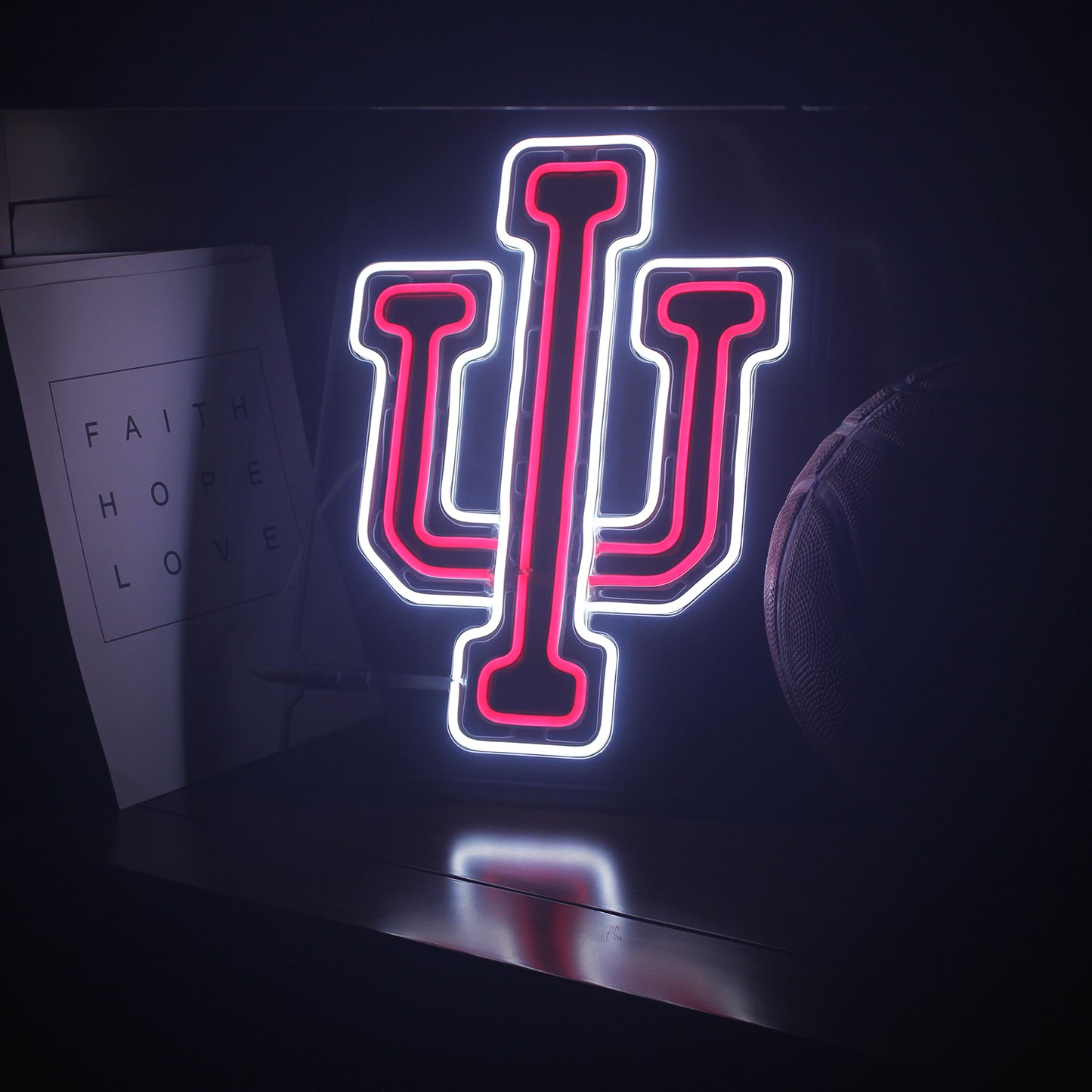 Indiana Neon Sign For March Madness Wall Decoration, Room Decoration, Bar Decoration, Dorm Decoration