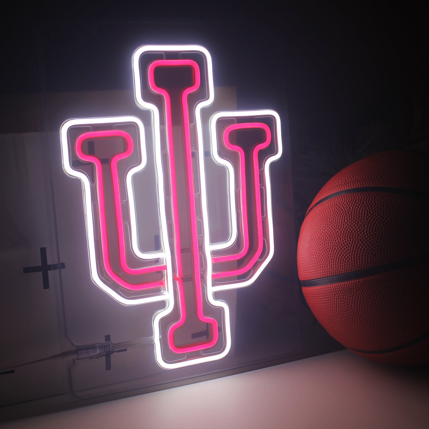 Indiana Neon Sign For March Madness Wall Decoration, Room Decoration, Bar Decoration, Dorm Decoration