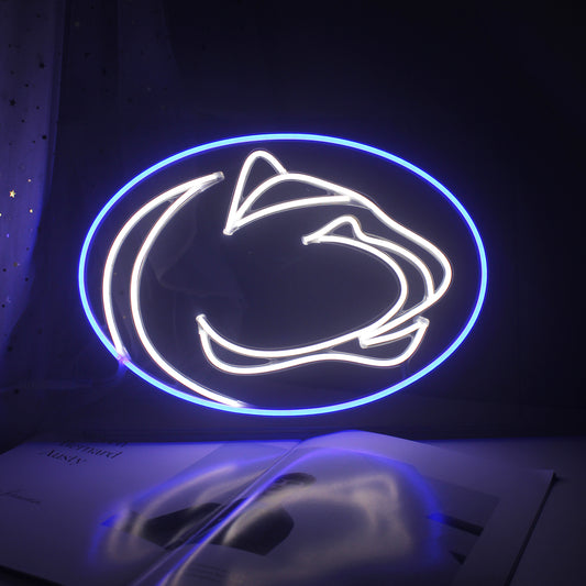 Penn State Nittany Lions Neon Sign For March Madness Wall Decoration, Room Decoration, Bar Decoration, Dorm Decoration