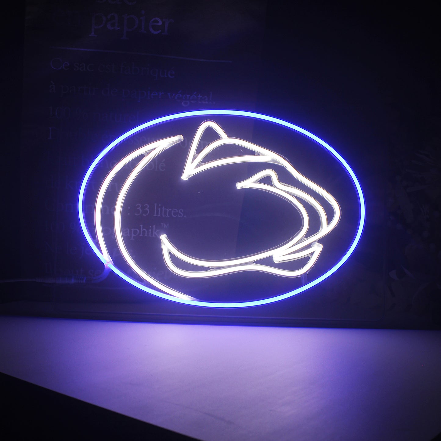 Penn State Nittany Lions Neon Sign For March Madness Wall Decoration, Room Decoration, Bar Decoration, Dorm Decoration