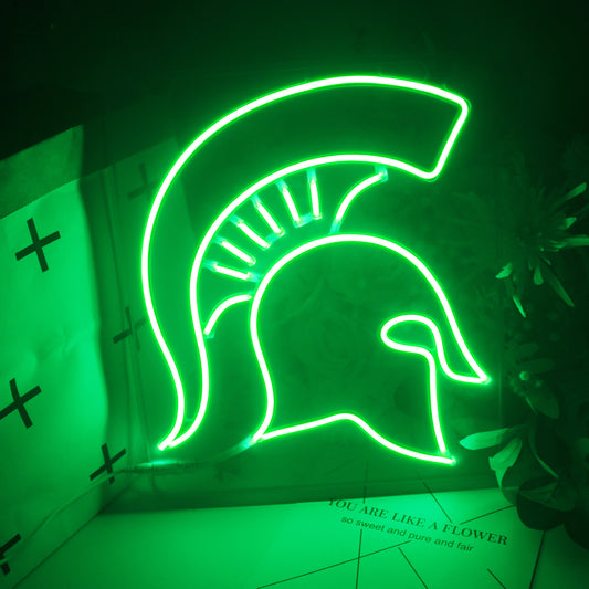 Michigan State MSU Spartans LED Neon Sign For Party Decor, Dorm Decor and Room Decor