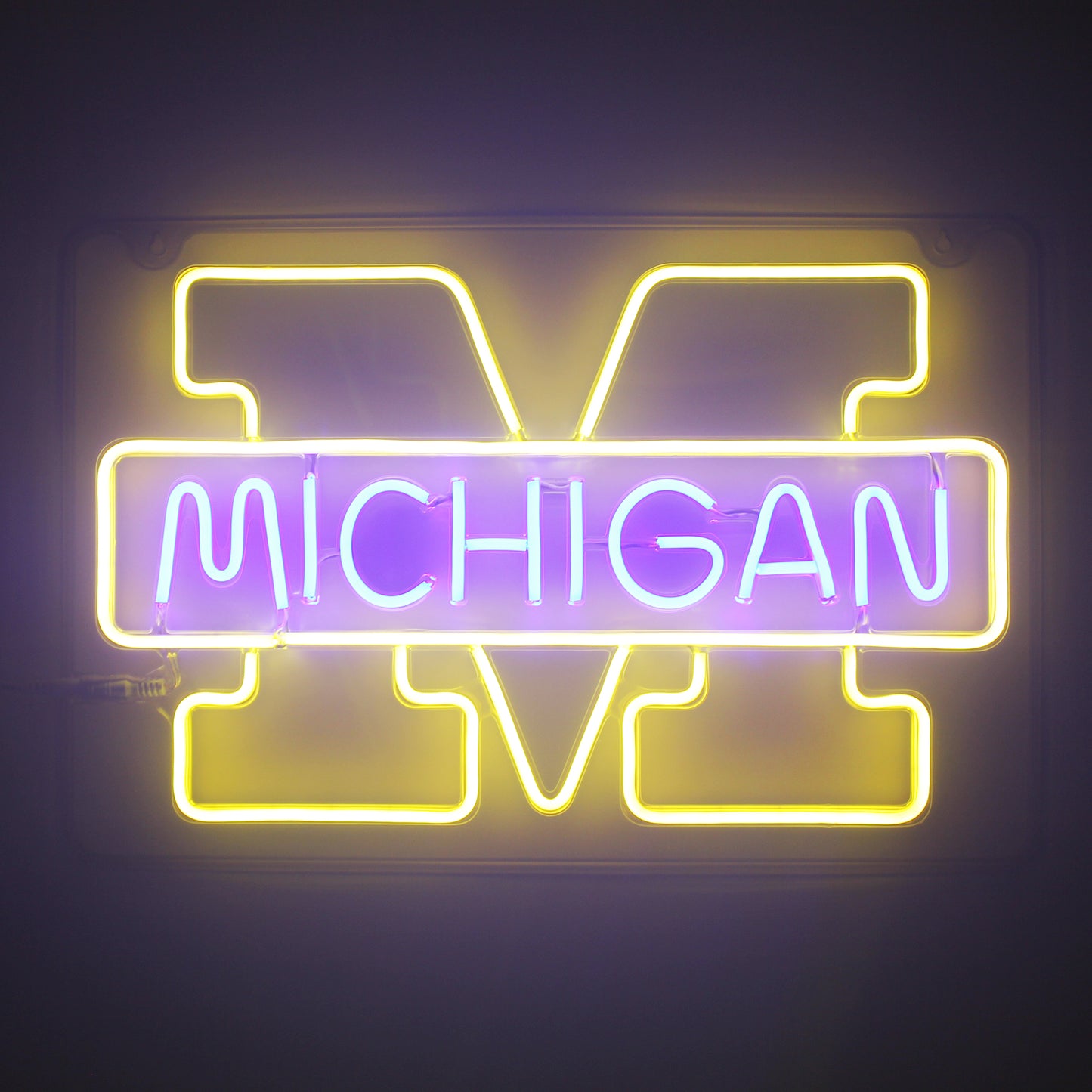 U Michigan Wolverines LED Neon Sign For Wall Decor Room Decor and Party Decor