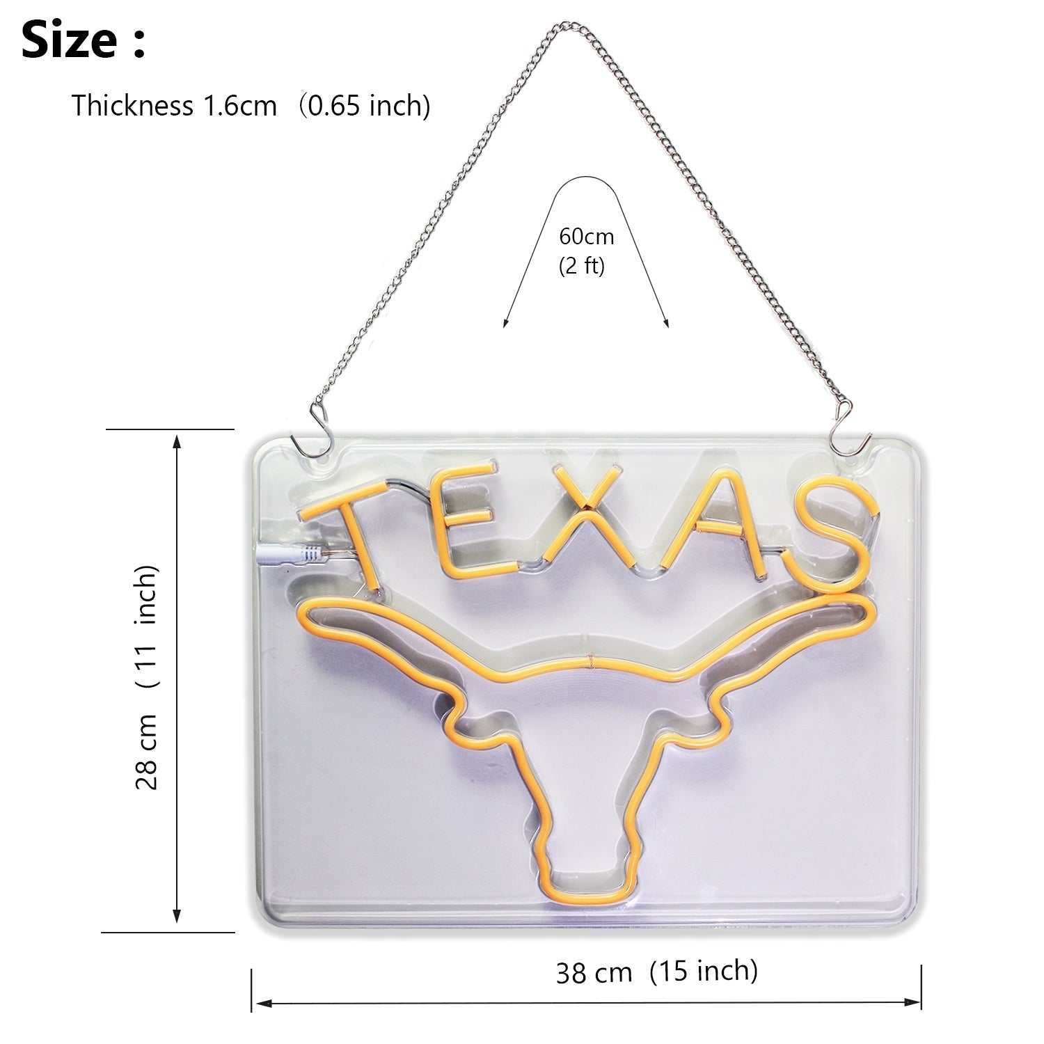 UT Texas Longhorns LED Neon Sign Wall Decor Room Decor Dorm Decoration Gifts
