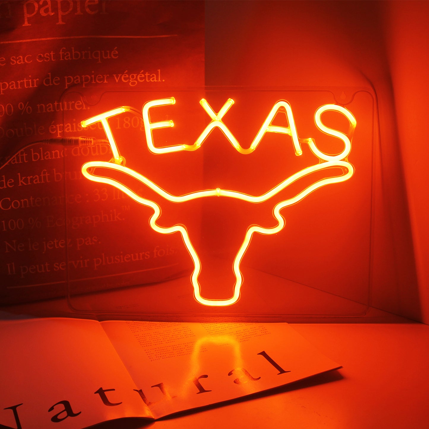 UT Texas Longhorns LED Neon Sign For Wall Decor Room Decor Dorm Decor