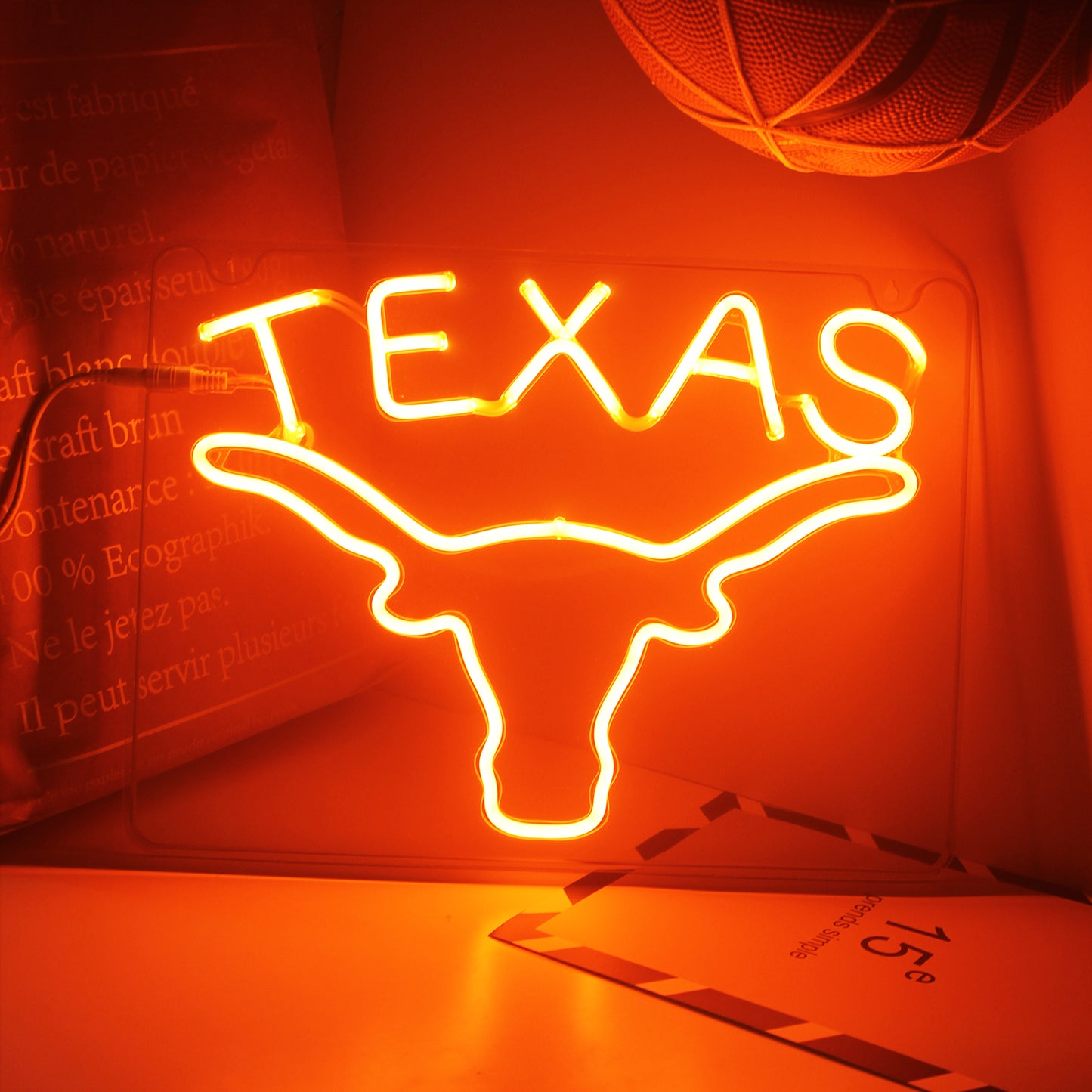 UT Texas Longhorns LED Neon Sign Wall Decor Room Decor Dorm Decoration Gifts