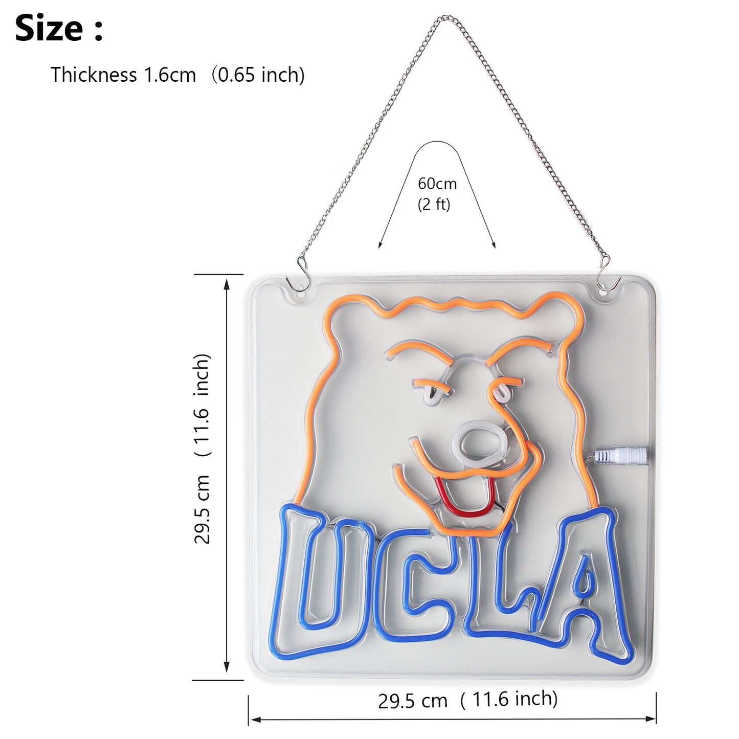 UCLA Bruins LED Neon Sign For Wall Decor Room Decor and Party Decor