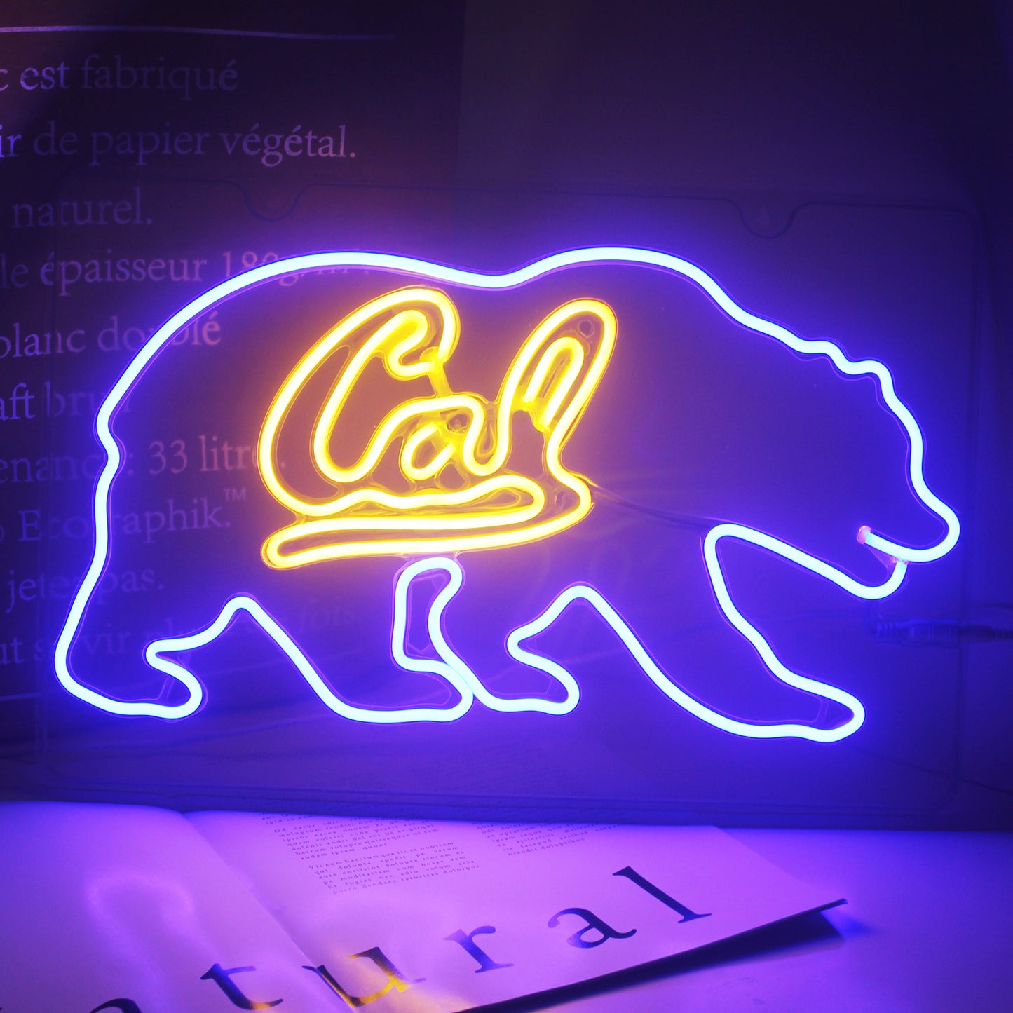 UC Berkeley Cal Bears LED Neon Sign For Wall Decor Room Decor and Party Decor