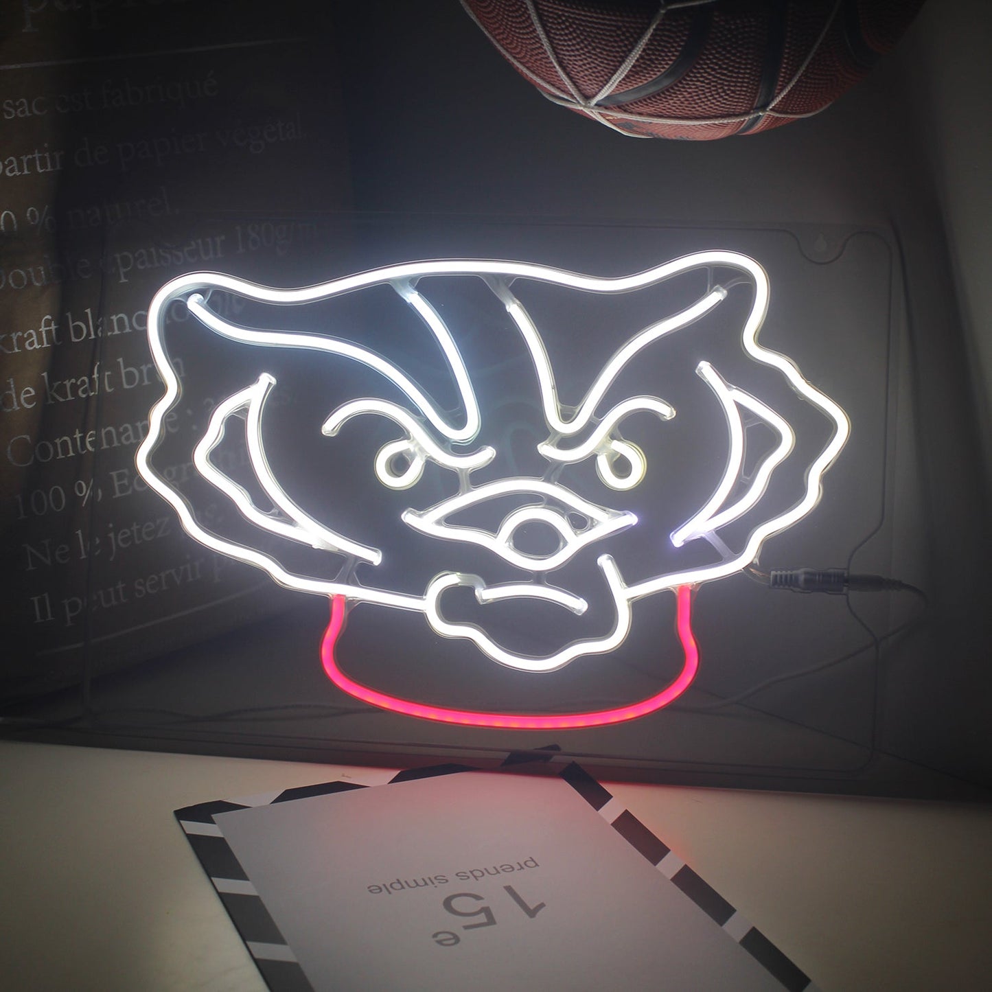 Wisconsin Badgers LED Neon Sign Wall Decoration Room Decoration Dorm Decoration Gifts