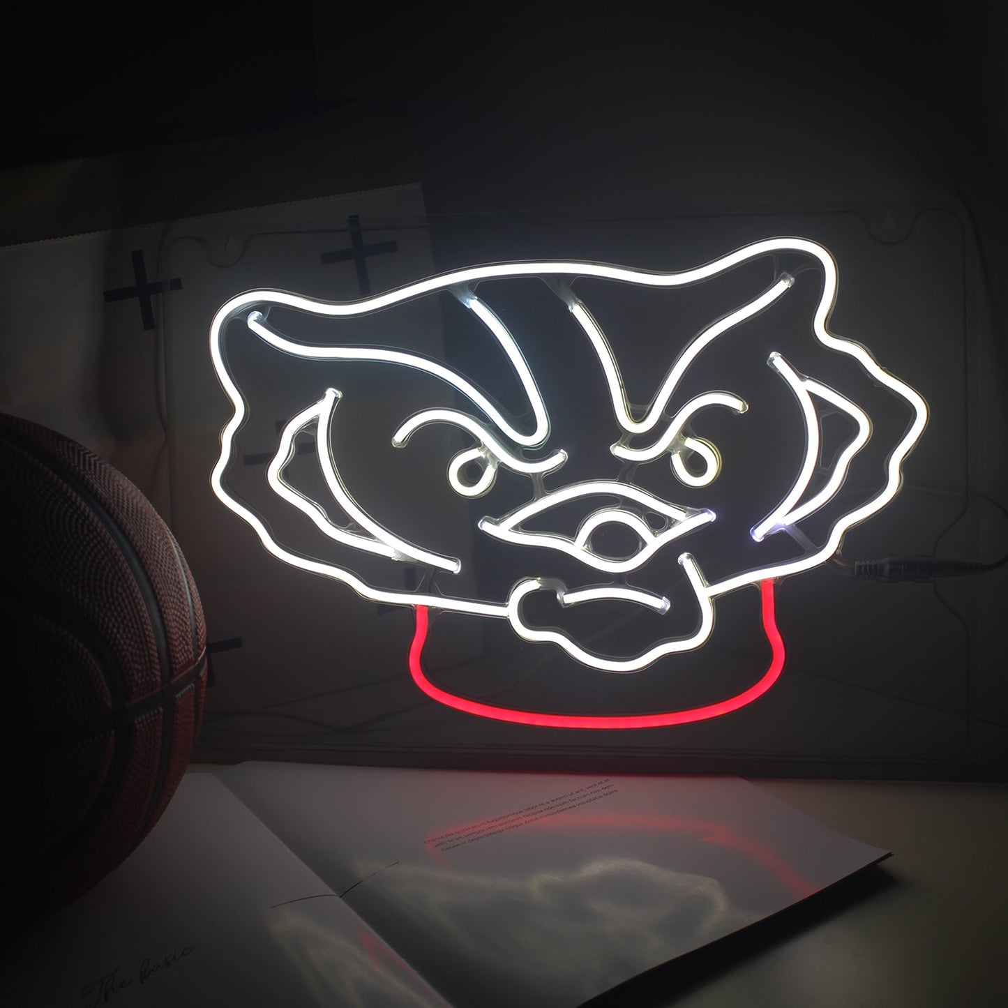 Wisconsin Badgers LED Neon Sign Wall Decoration Room Decoration Dorm Decoration Gifts